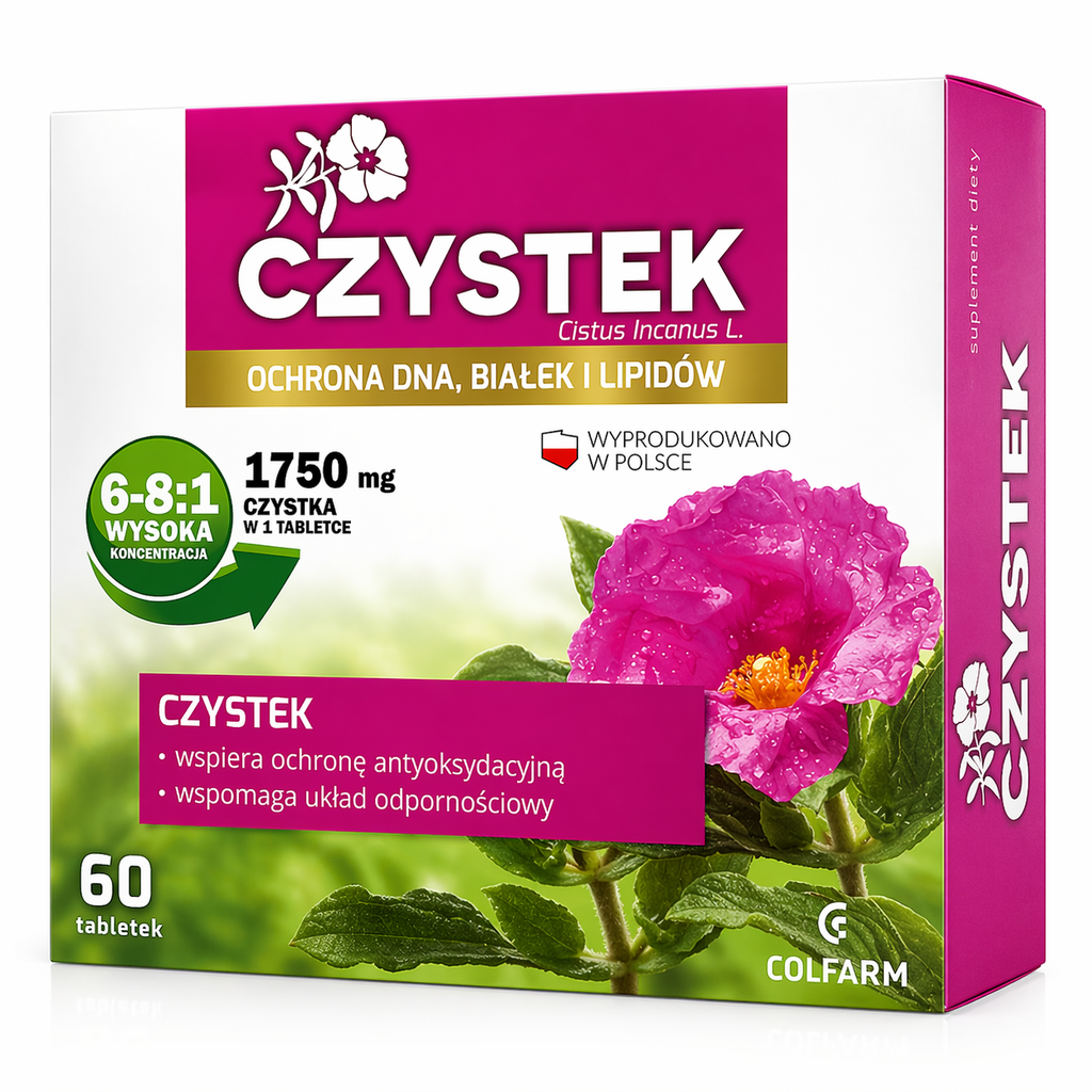 Czystek 1750mg Cistus Incanus 60 Tablets Antioxidant