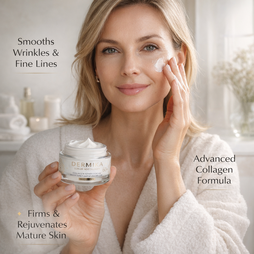 DERMIKA Luxury Neocollagen 60+ Repairing Face Cream Day and Night 50 ml benefits