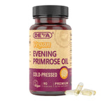DEVA Vegan Evening Primrose Oil cold-pressed GLA omega-6 dietary supplement 90 vegan capsules