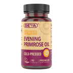 DEVA Vegan Evening Primrose Oil cold-pressed GLA omega-6 dietary supplement 90 vegan capsules main