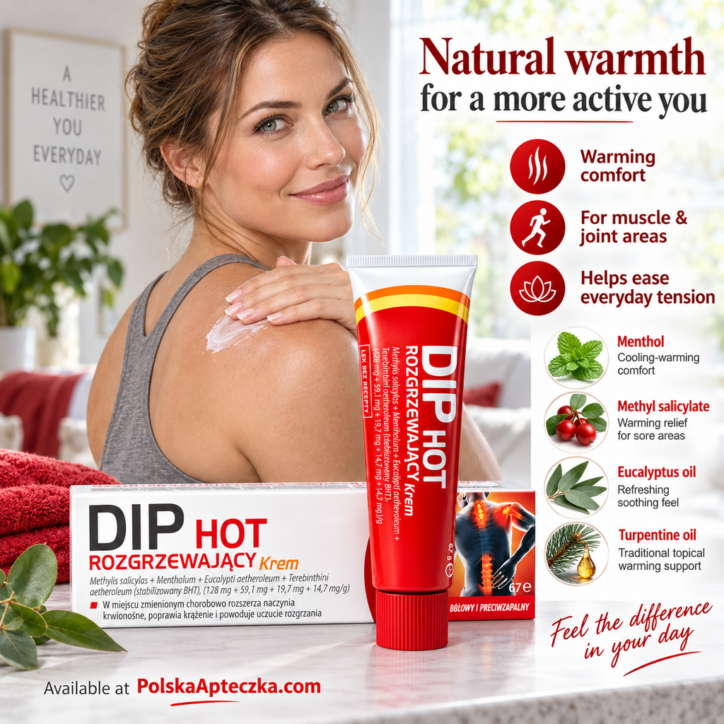 DIP HOT Warming Cream 67g – Methyl Salicylate, Menthol & Eucalyptus Lifestyle