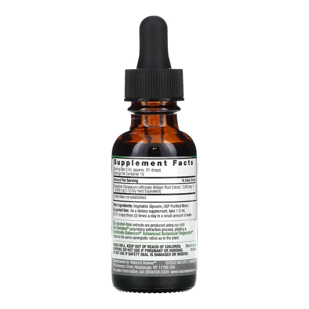 Dandelion Root Liquid Extract 2000 mg 30 ml Mniszek Lekarski Korzen directions