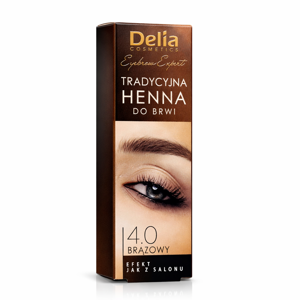 Delia Cosmetics Traditional Eyebrow Henna 4.0 Brown Salon Effect