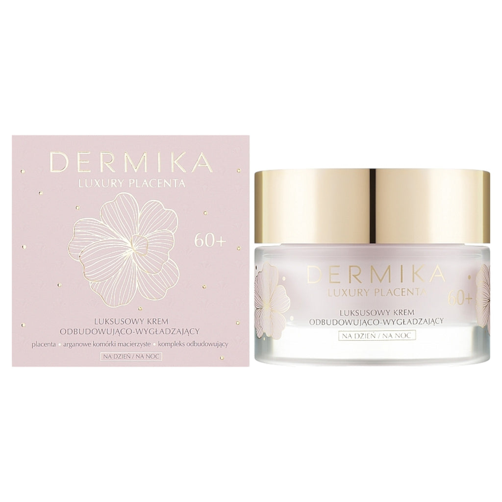 Dermika Luxury Placenta 60+ Rebuilding &amp; Smoothing Face Cream Day/Night 50ml