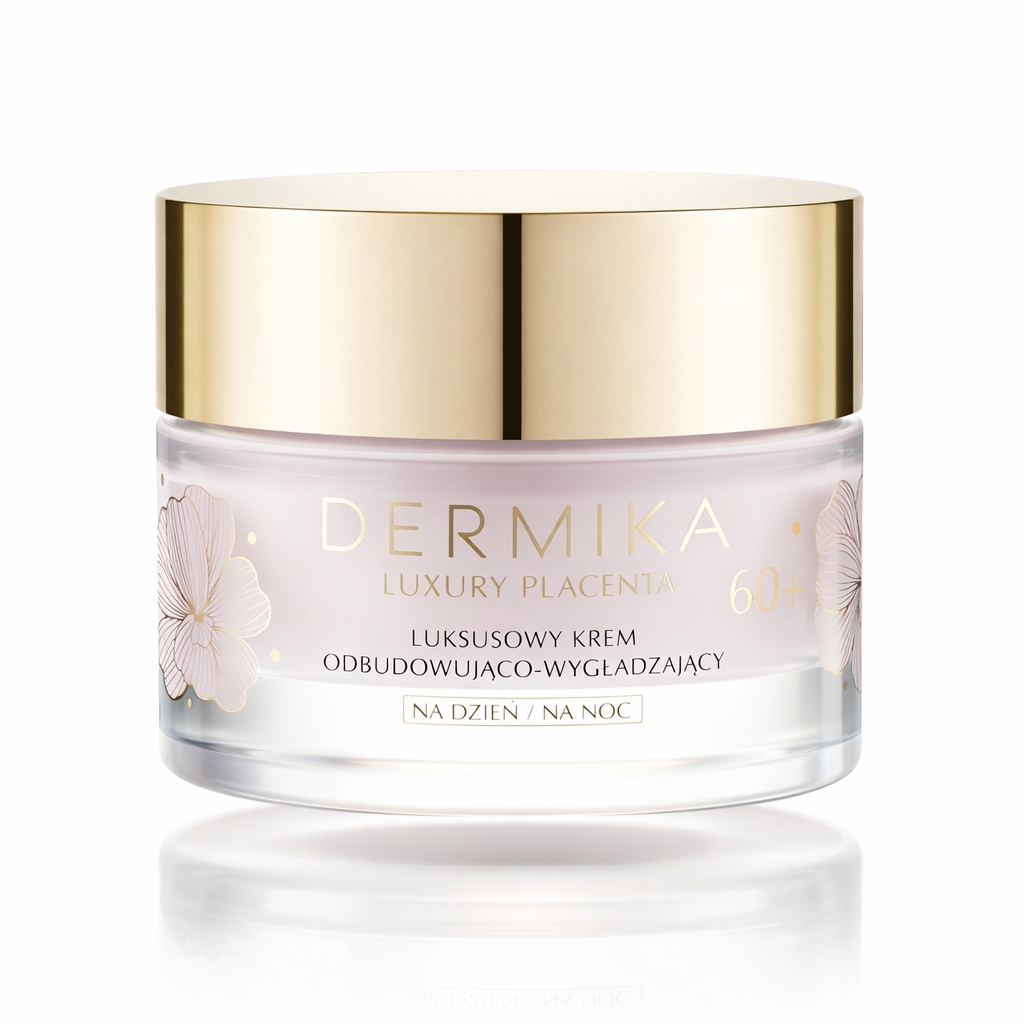 Dermika Luxury Placenta 60+ Rebuilding and Smoothing Face Cream Day/Night 50ml jar
