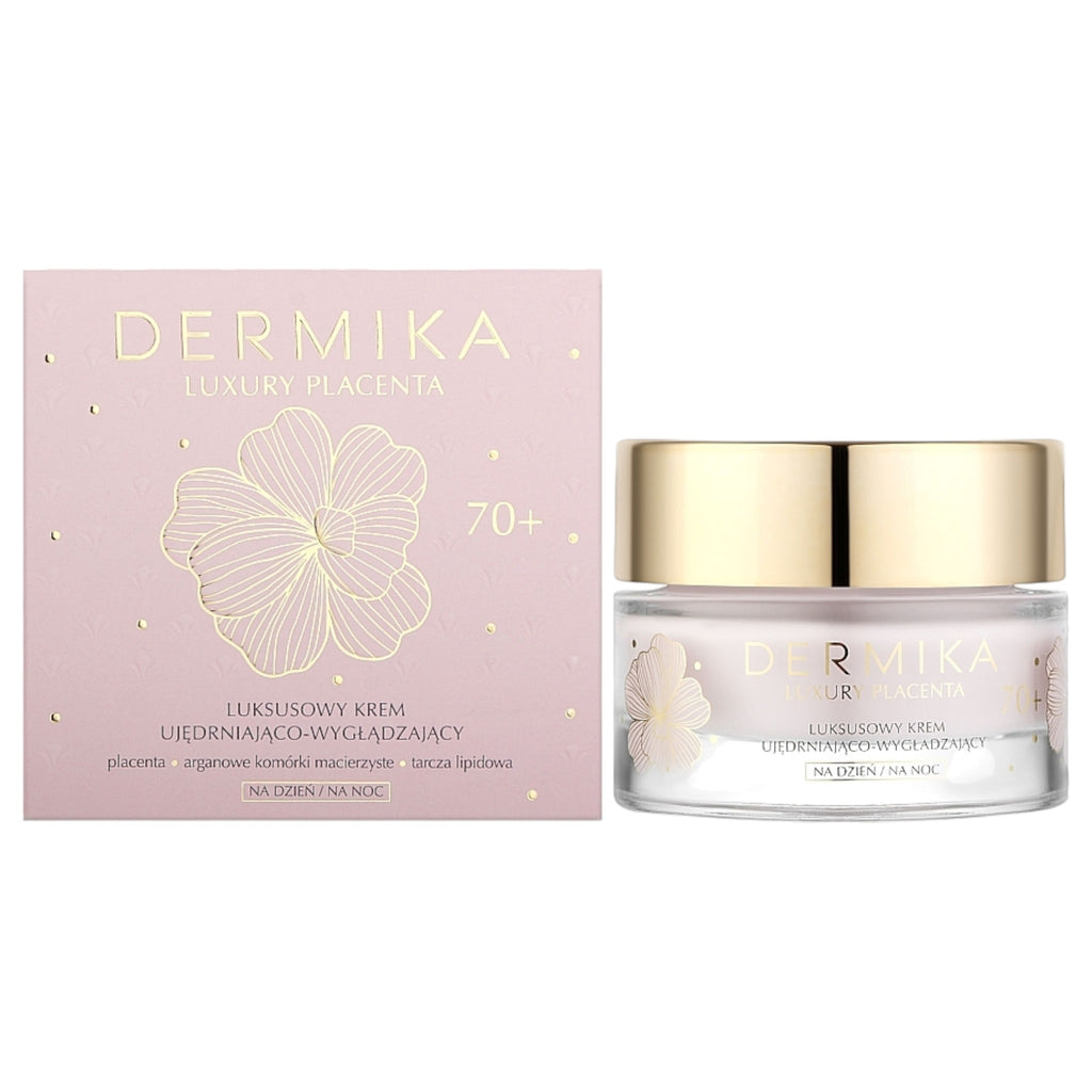 Dermika Luxury Placenta 70+ Firming and Smoothing Face Cream Day and Night 50 ml