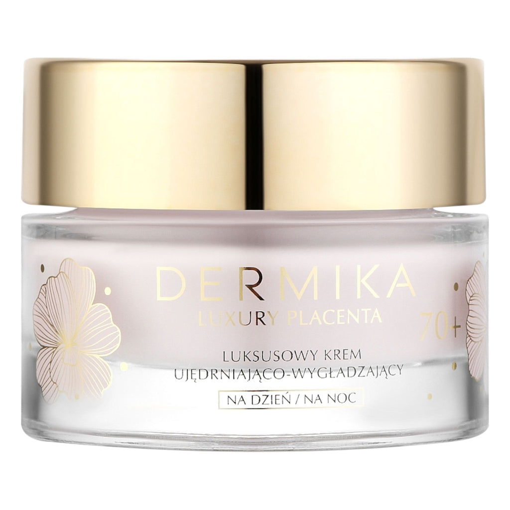 Dermika Luxury Placenta 70+ Firming and Smoothing Face Cream Day and Night 50 ml jar