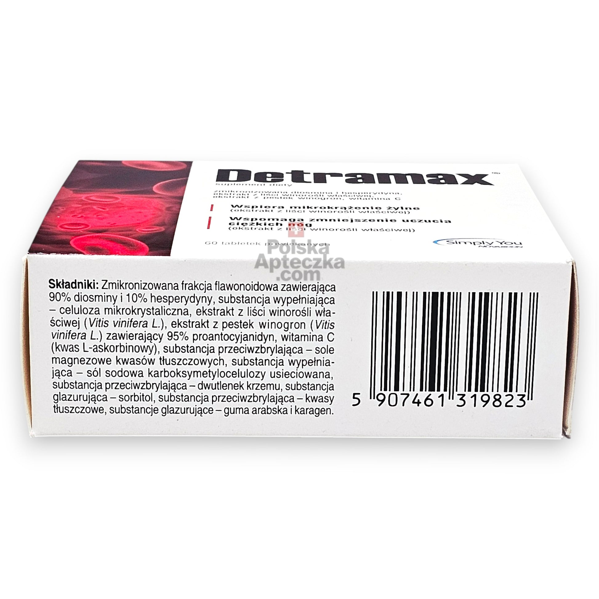 Detramax supplement for vein health and heavy legs support ingredients