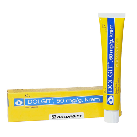 Dolgit Cream 50g Tube and Box Ibuprofen Topical Support