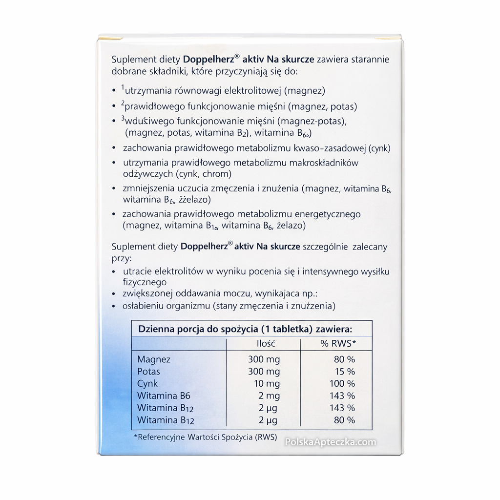 Doppelherz Aktiv Na Skurcze 30 Tablets ingredients