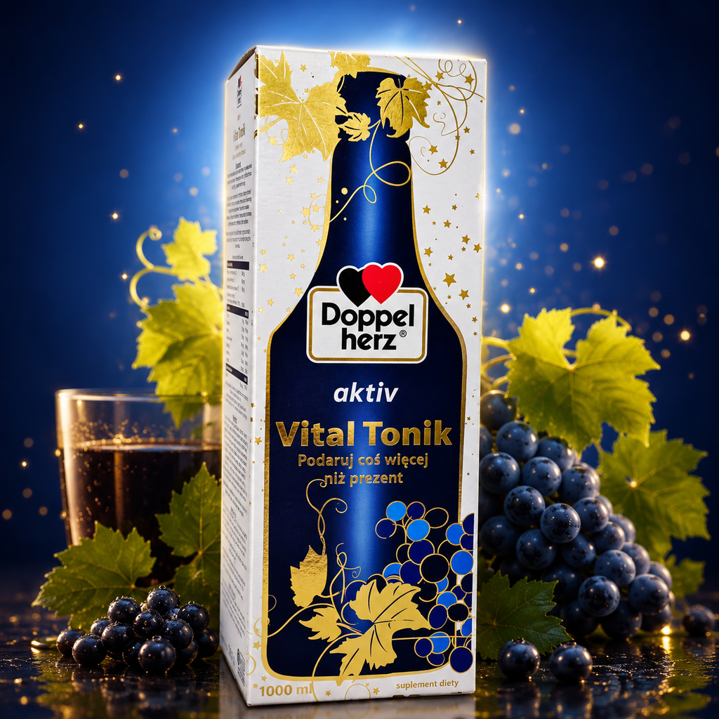 Doppelherz Aktiv Vital Tonik 1000ml Polska Apteczka Gift set