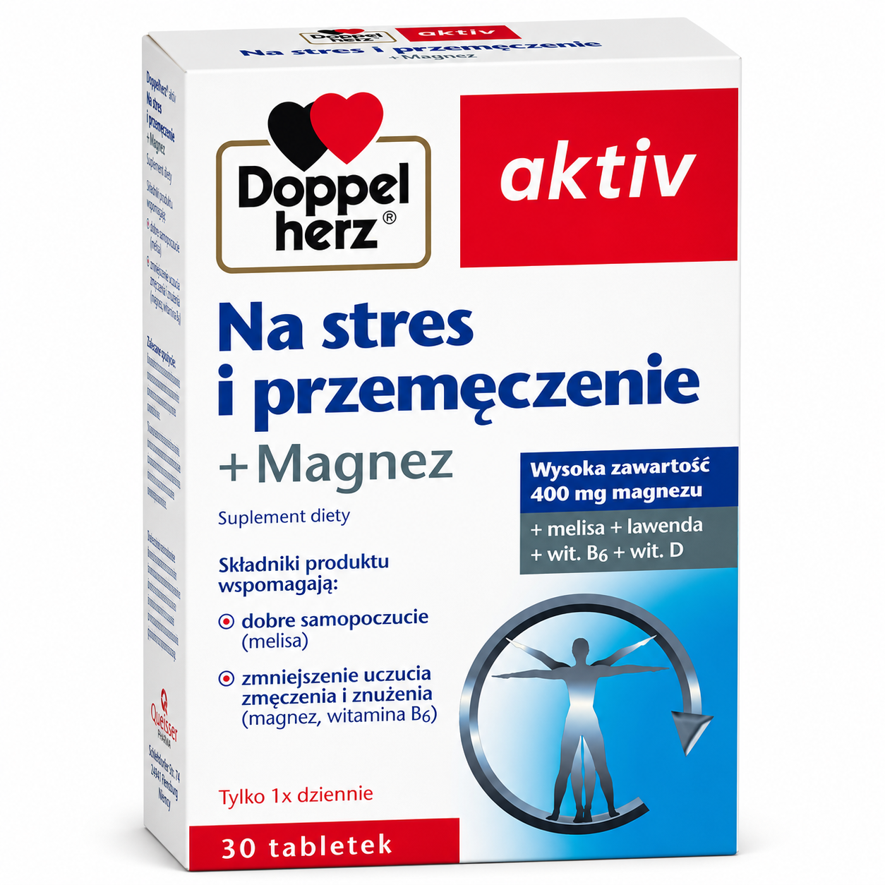 Doppelherz Magnesium 400mg Stress & Fatigue Support 30 Tablets