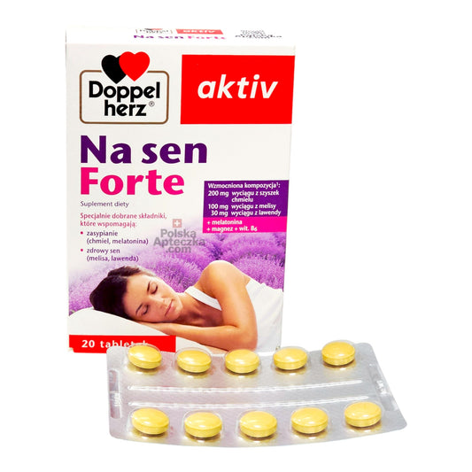 Doppelherz Na Sen Forte 20 Tablets Sleep Aid with Melatonin and Herbs pills