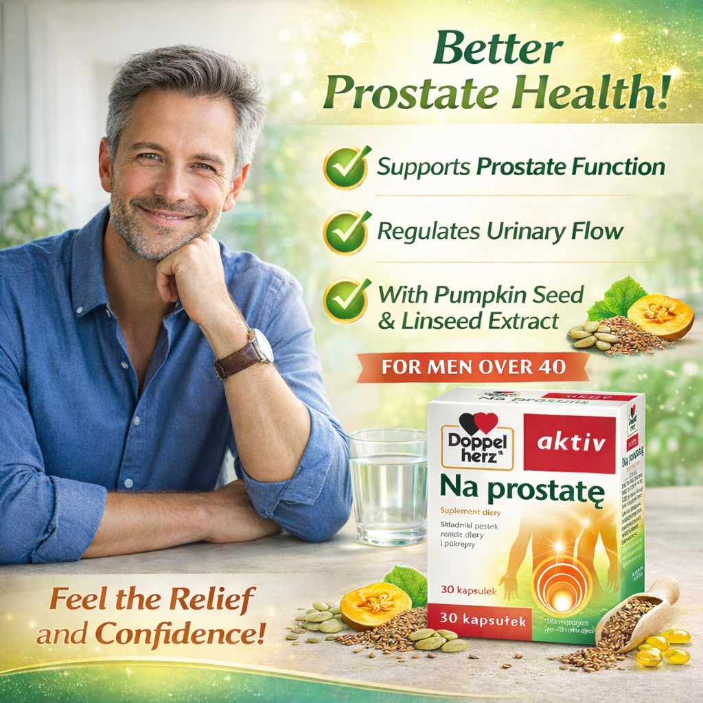 Doppelherz aktiv Na Prostatę Prostate Support Formula 30 Capsules benefits