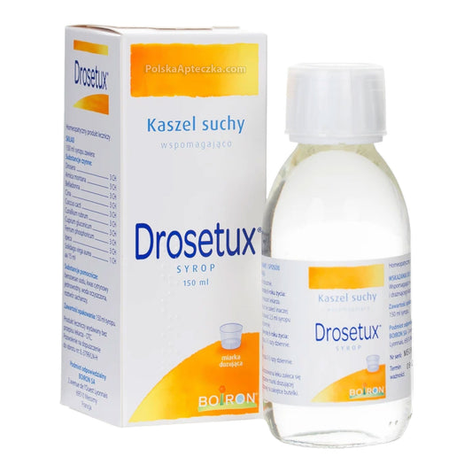 Drosetux Syrop 150 ml Homeopathic Cough Remedy Sugar-Free by Boiron