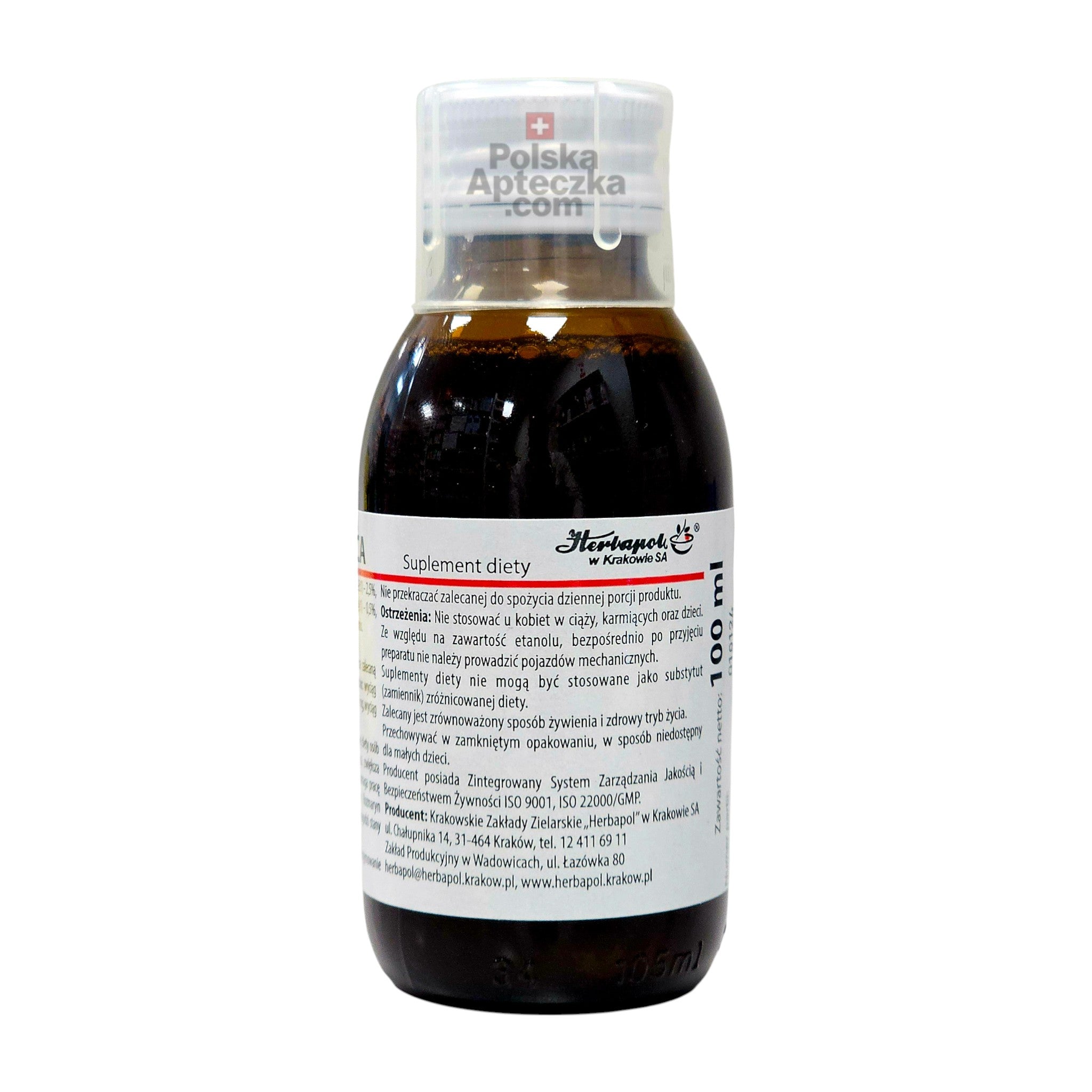 Eliksir DLA SERCA 100 ml herbapol bottle side
