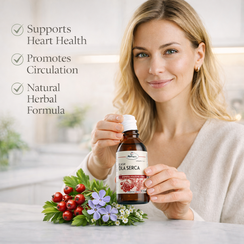Eliksir Dla Serca 100ml Heart Support Herbal Tonic 100 ml Herbapol Benefits
