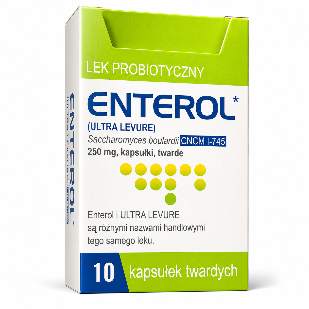 Enterol 250 mg Saccharomyces Boulardii 10 Capsules