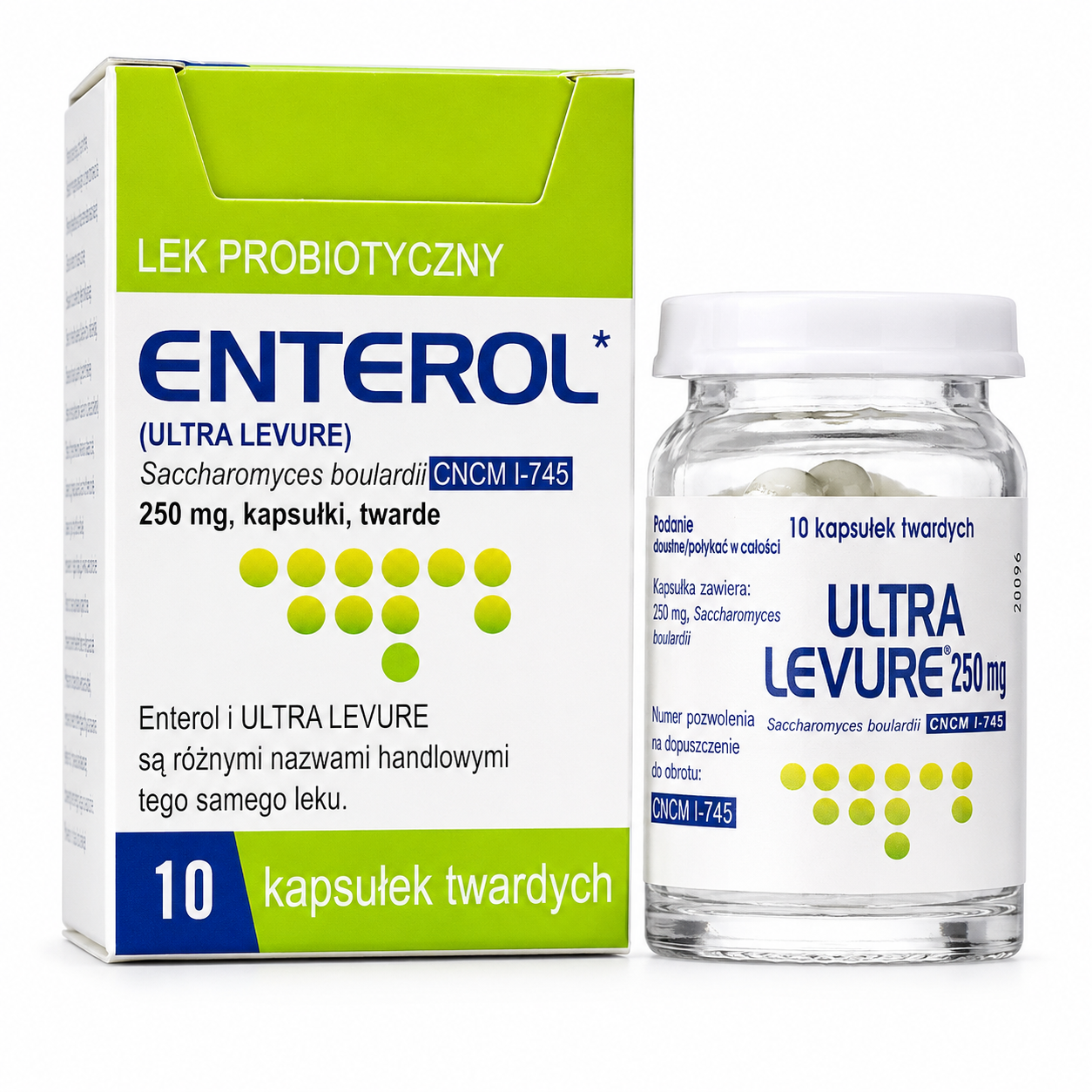 Enterol 250 mg Saccharomyces Boulardii 10 Capsules