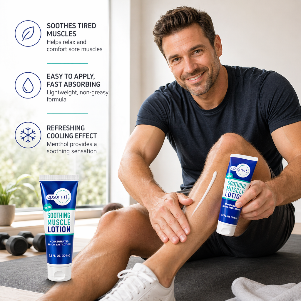 Epsom It Muscle Lotion Magnesium Arnica Pain Relief Lifestyle