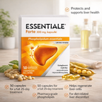 Essentiale Forte 300 mg fosfolipidy niezbędne na wątrobę 50 kapsułek