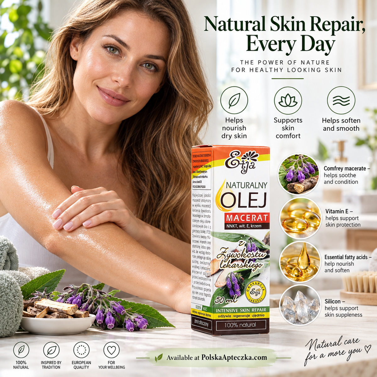 Etja Natural Comfrey Oil Macerate 50ml – Skin Repair & Firming Care lifestyle