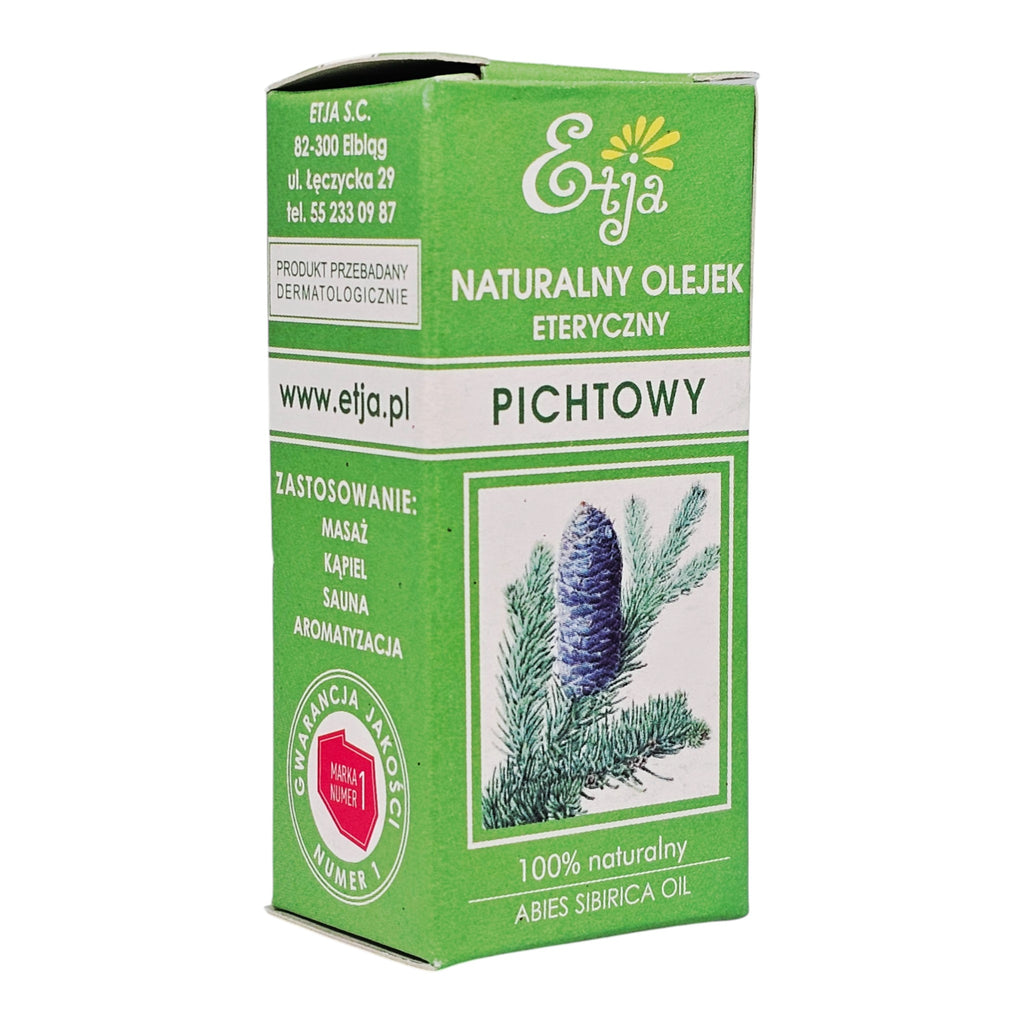 Etja Natural Siberian Fir Essential Oil Olejek Pichtowy 10ml side