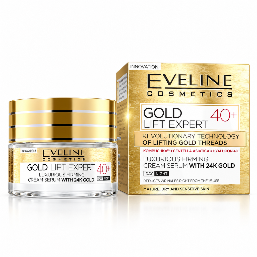 Eveline Gold Lift Expert 40+ Firming Cream-Serum with 24K Gold 50ml