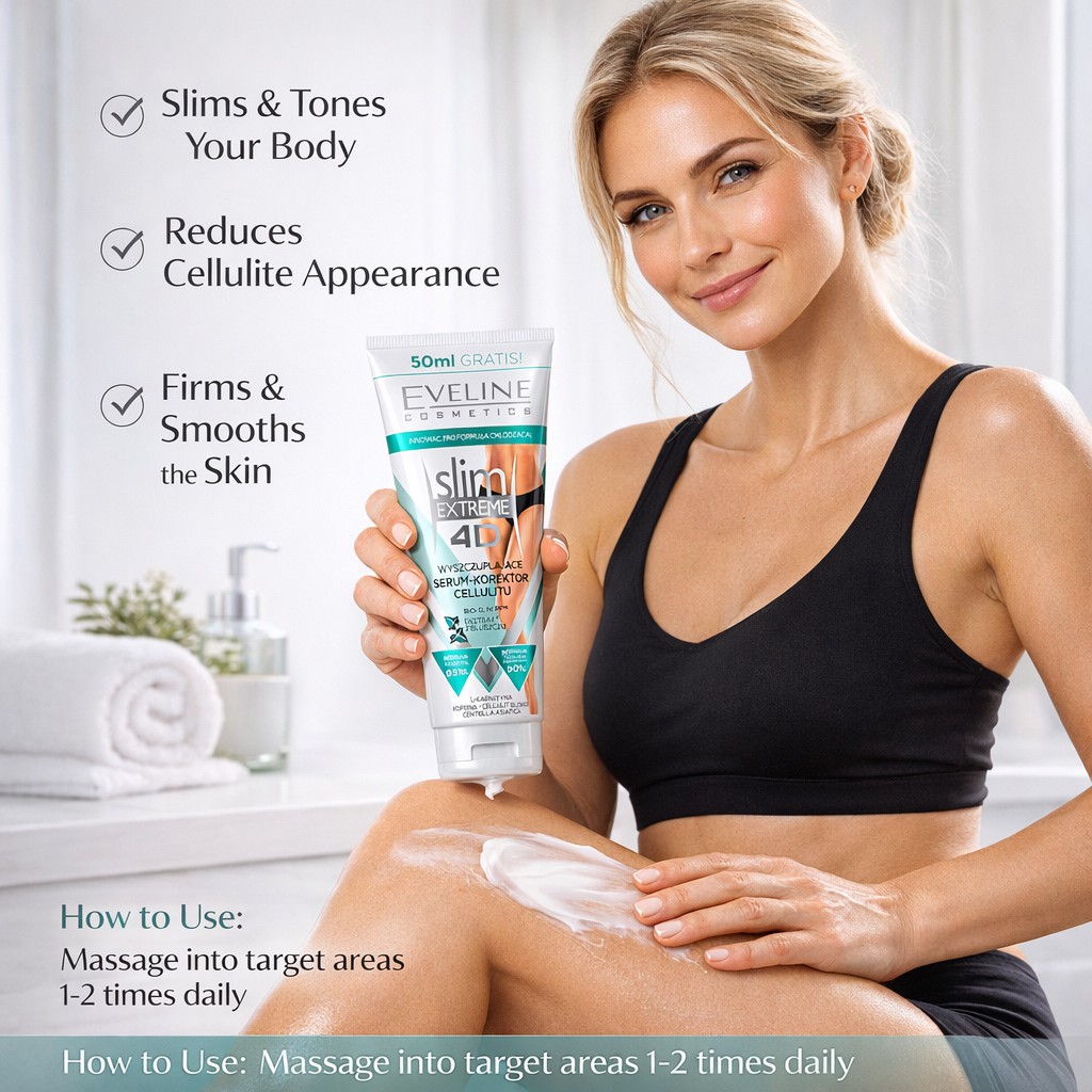 Eveline Slim Extreme 4D Cooling Anti-Cellulite Slimming Body Serum Corrector lifestyle