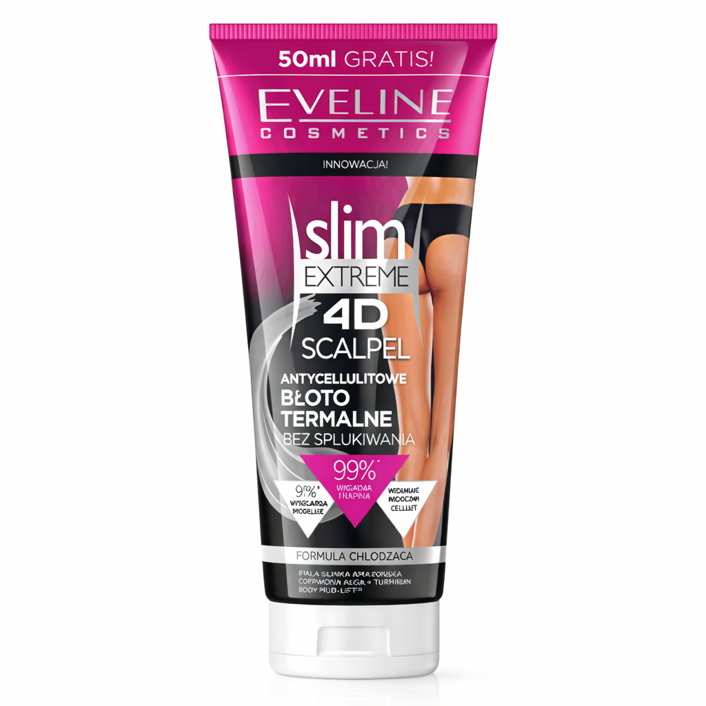 Eveline Slim Extreme 4D Scalpel Thermal Anti-Cellulite Mud Cooling Body Treatment 250 ml