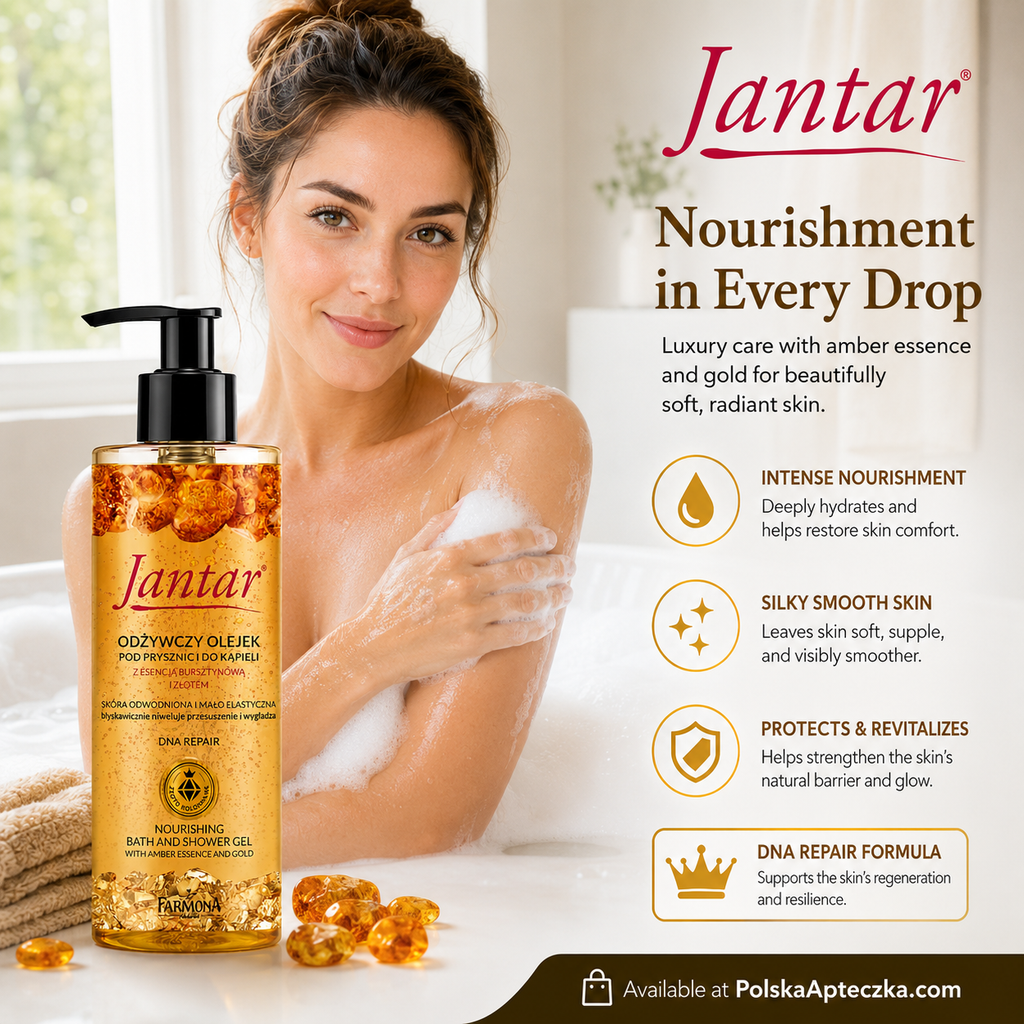 Farmona Jantar Bath & Shower Oil with Amber and Gold lifestyle