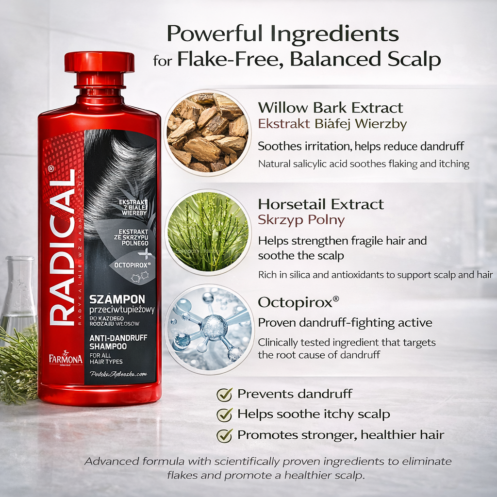 Farmona Radical Anti-Dandruff Shampoo 400ml Ingredients