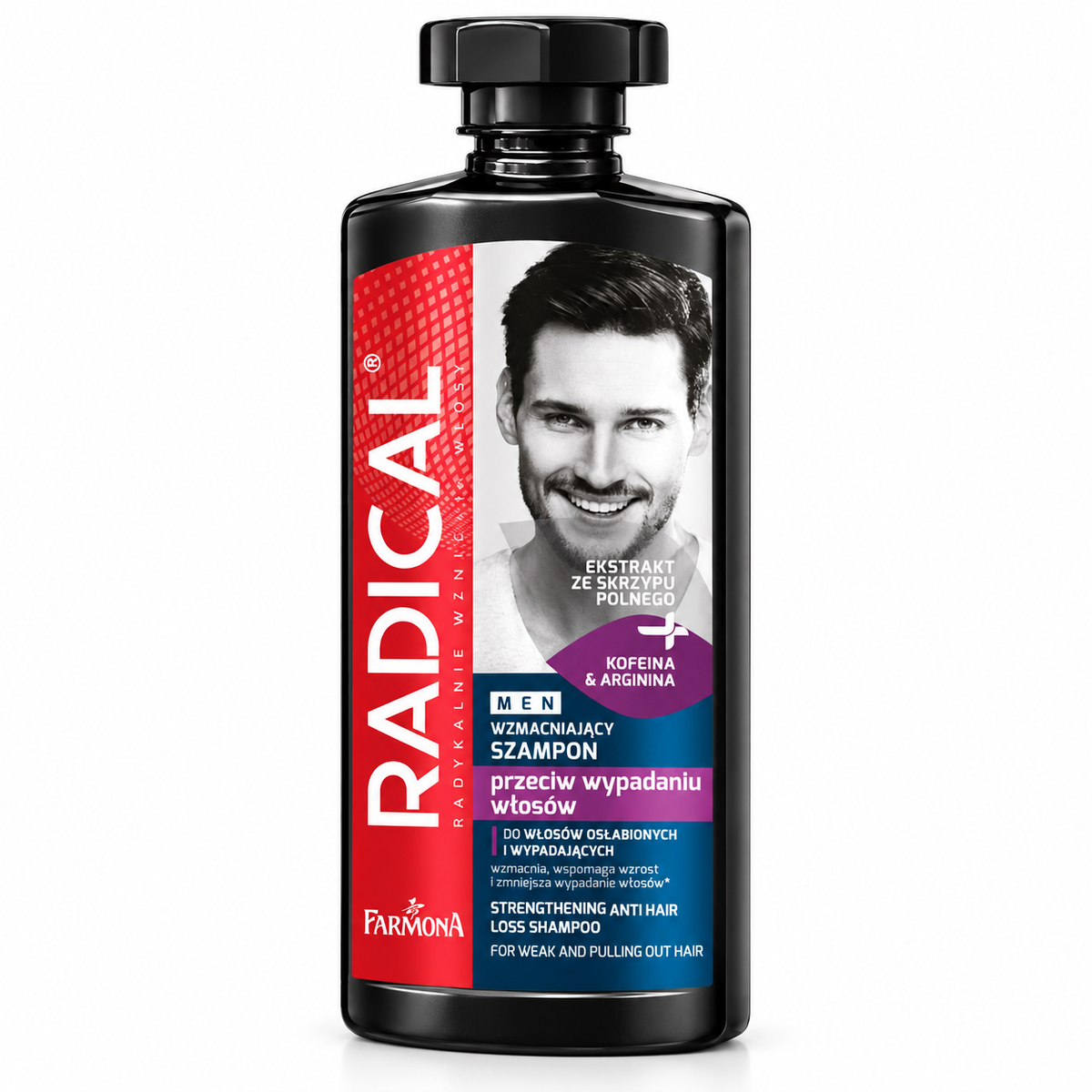 Farmona Radical Men Anti-Hair Loss Shampoo with Caffeine, Arginine & Horsetail 400ml