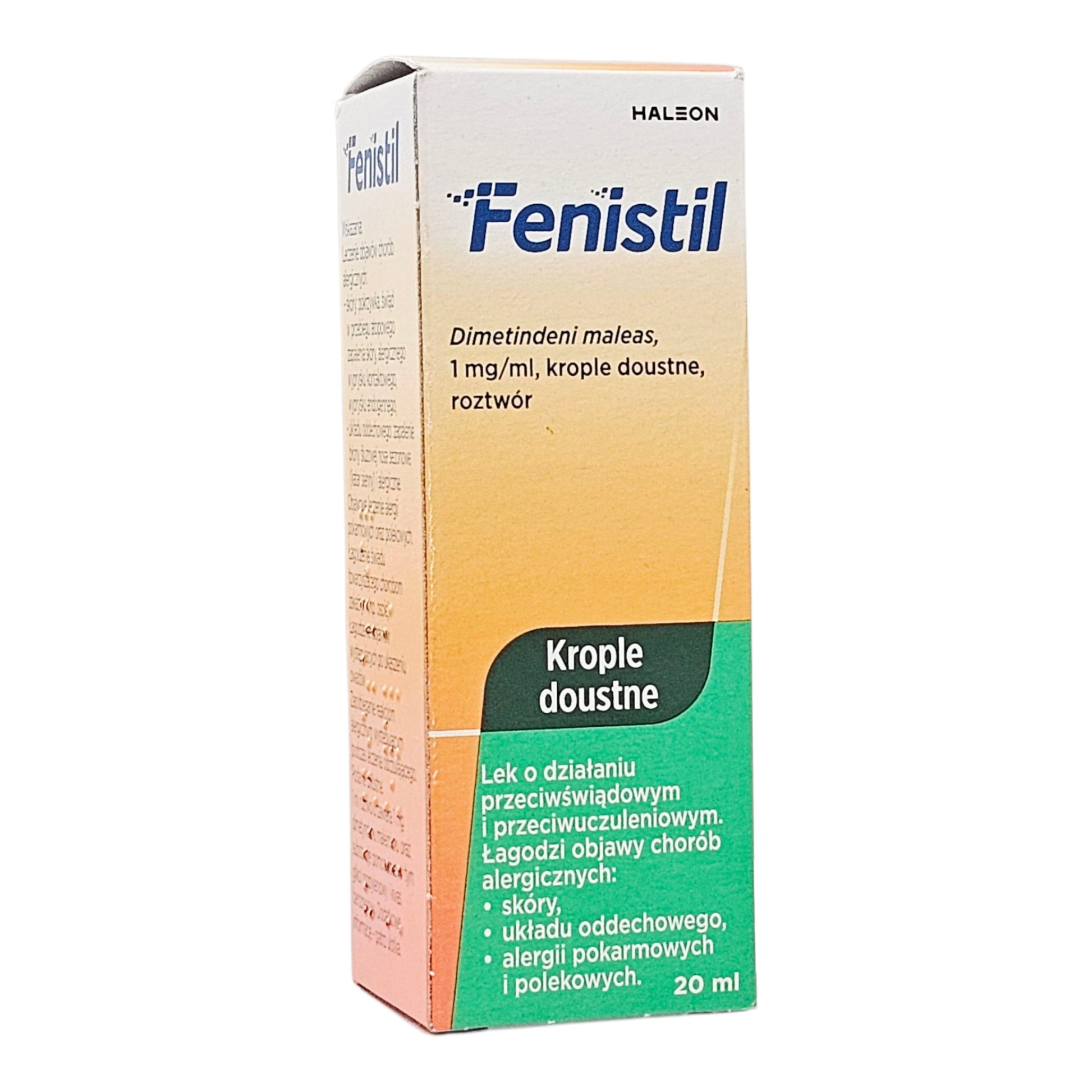 Fenistil Oral Drops Antihistamine Allergy Relief 20ml box