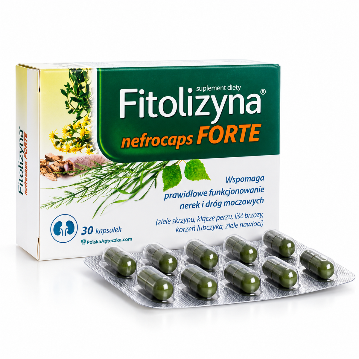 Fitolizyna Nefrocaps Forte Kidney Support 30 Capsules Blister pack