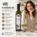 Flaxseed Oil Rich in Omega-3 500ml Goccia d’Oro Infographic