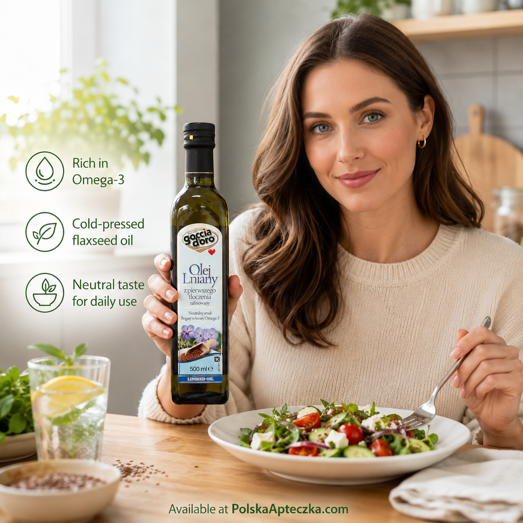 Flaxseed Oil Rich in Omega-3 500ml Goccia d’Oro Lifestyle