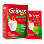 Gripex Hot Zatoki 12 sachets European cold flu and sinus congestion relief hot drink medicine