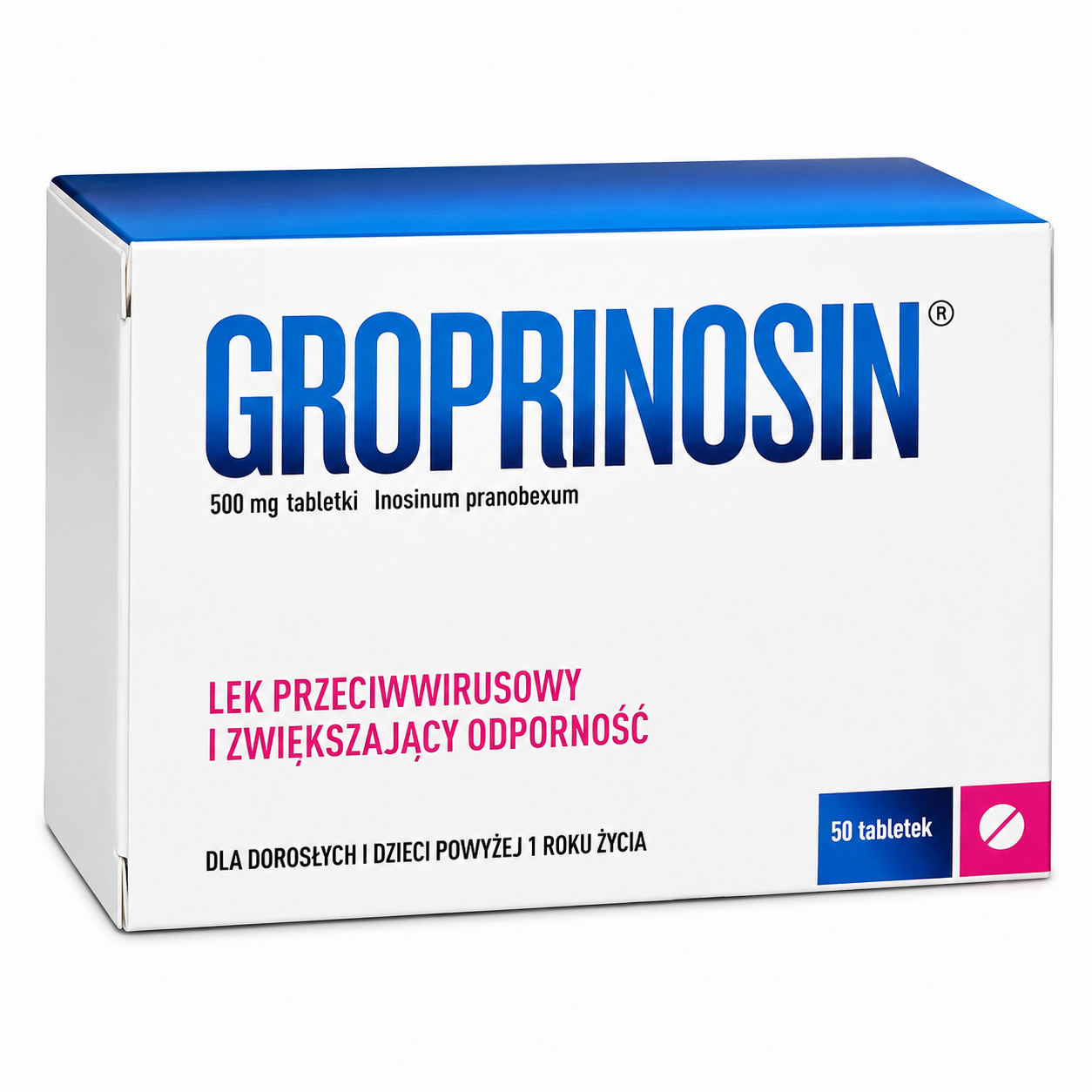 Groprinosin 500mg Antiviral Immune Support 50 Tablets