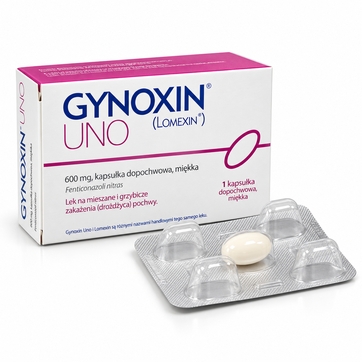 Gynoxin Uno Vaginal Capsule 1 Count