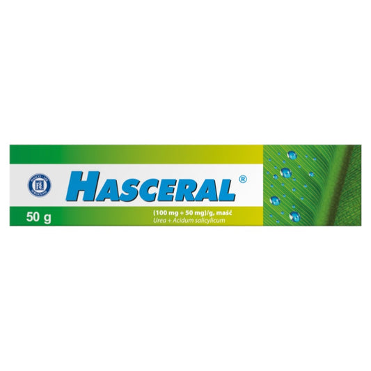 Hasceral Urea and Salicylic Acid Ointment 50g for dry rough skin box
