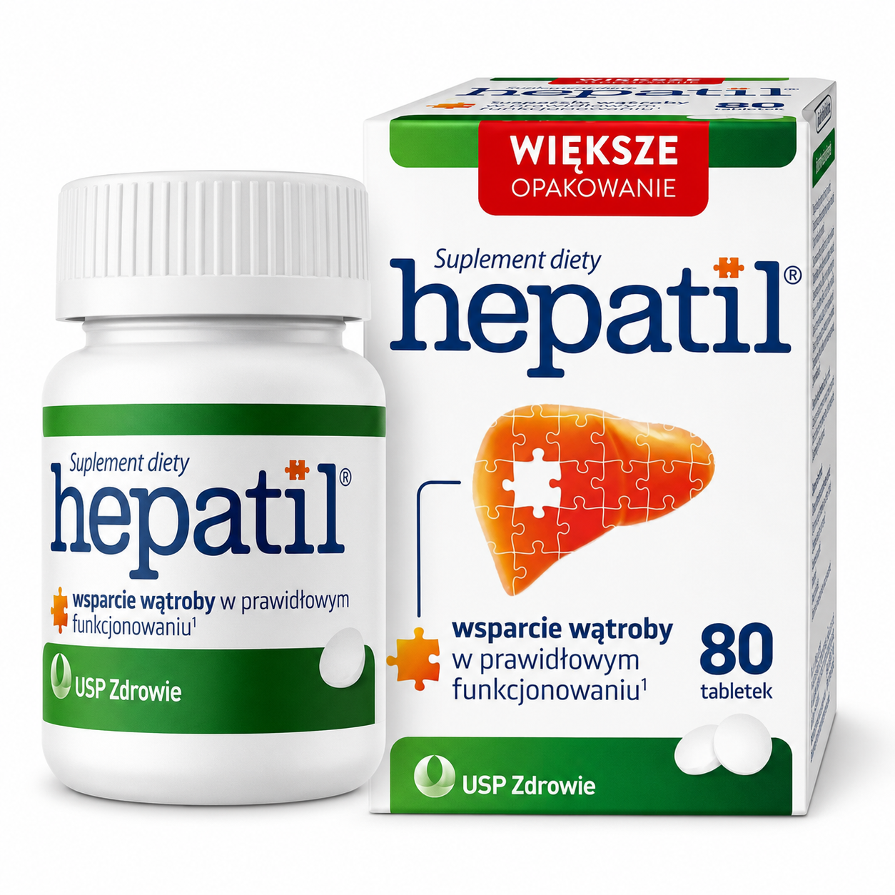 Hepatil Liver Support 80 Tablets USP Zdrowie