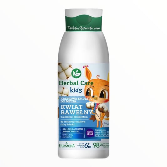 Herbal Care Kids kremowa emulsja do mycia 400ml