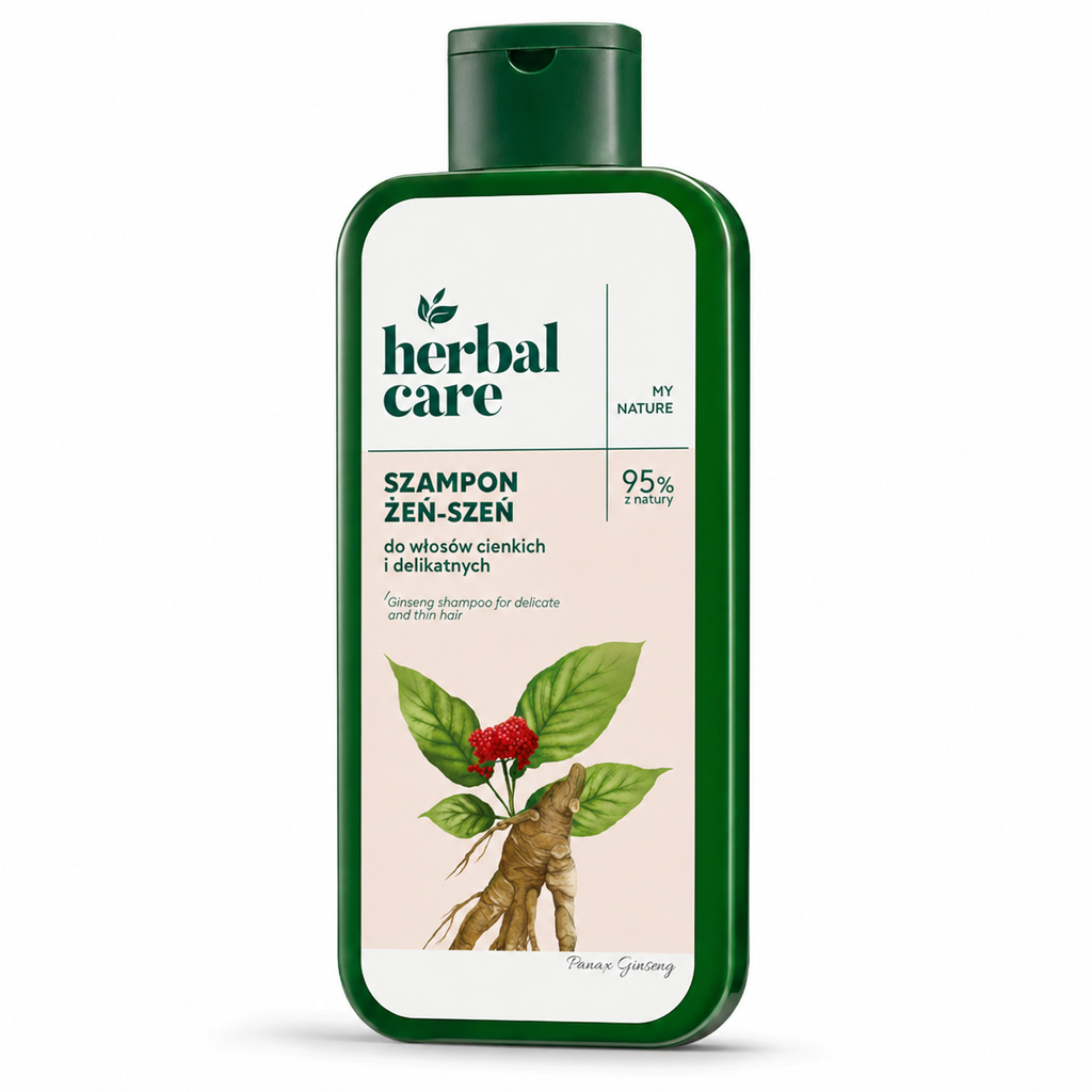 Herbal Care ginseng shampoo for thin and delicate hair 330ml