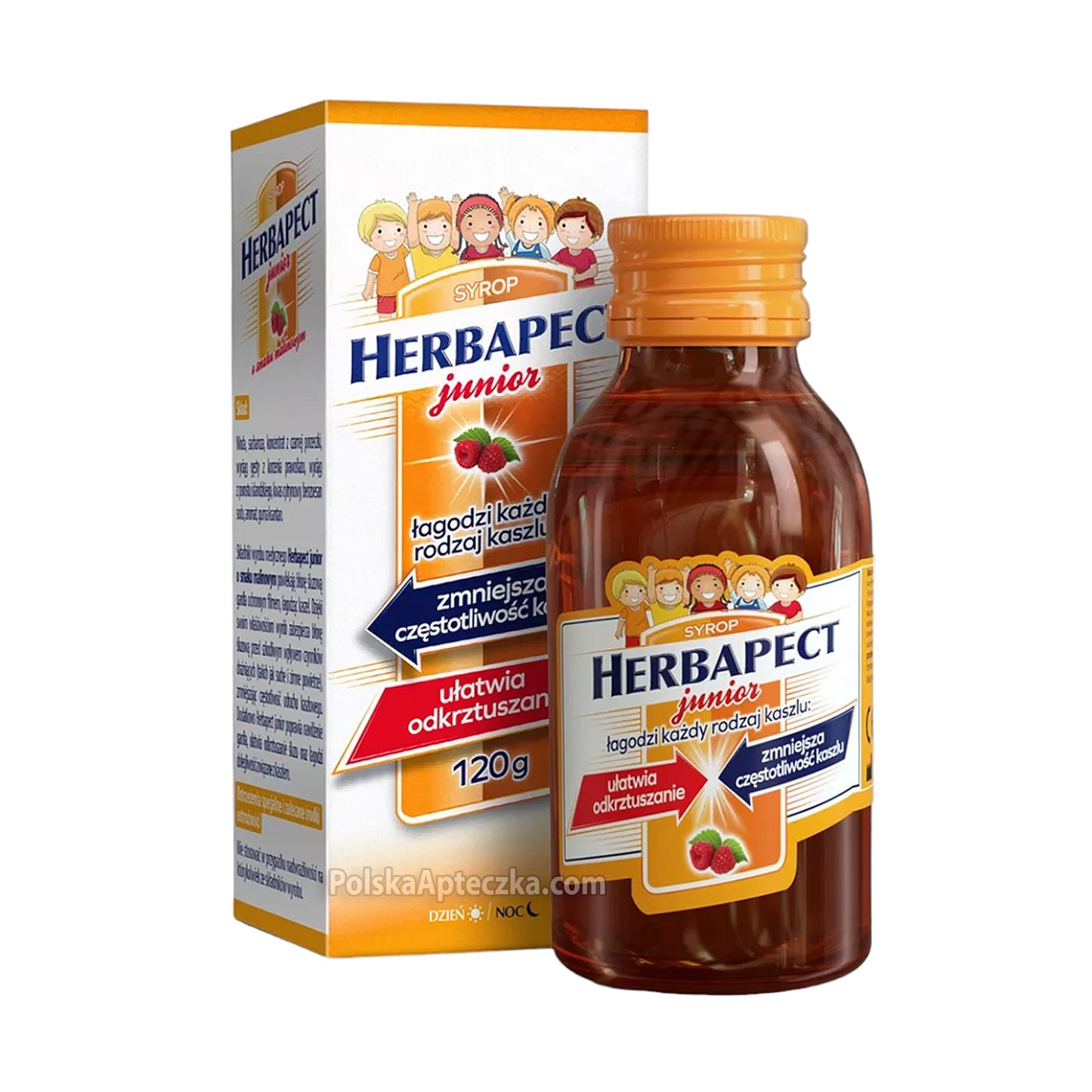 Herbapect Junior Raspberry Syrup for Children 120 g