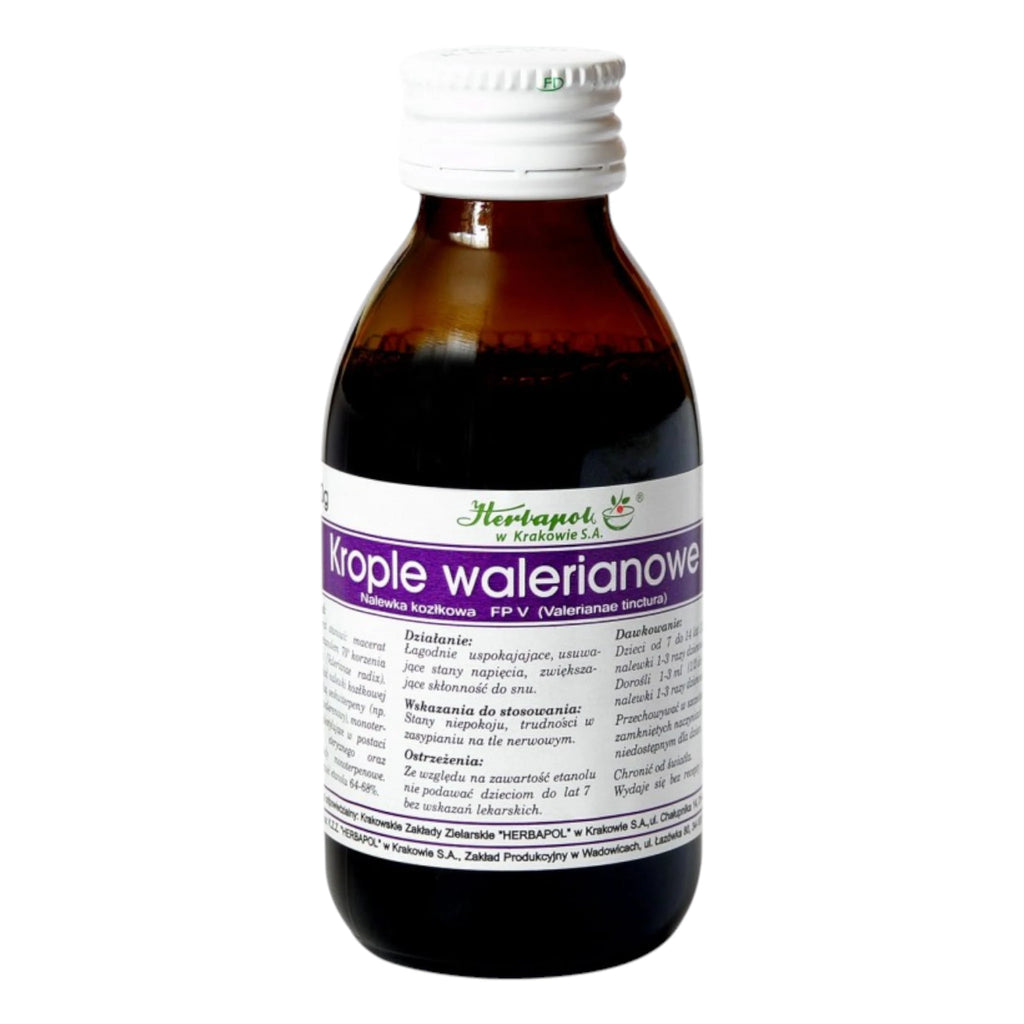 Herbapol Krople Walerianowe – Valerian Tincture for Sleep and Relaxation