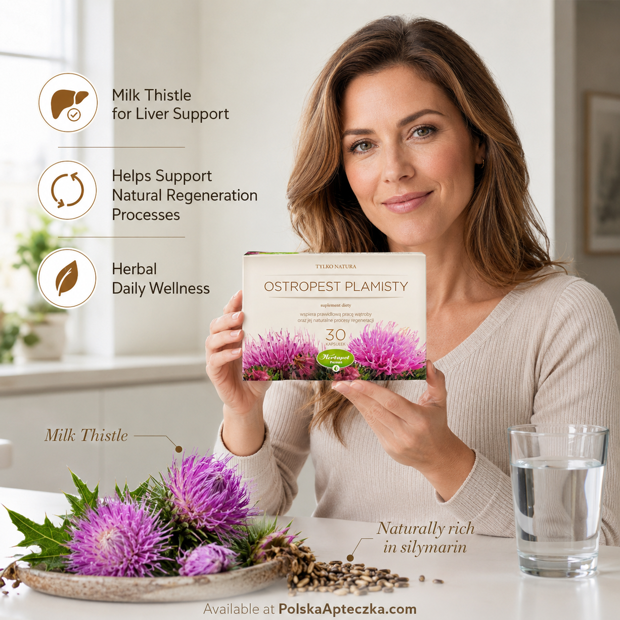Herbapol Milk Thistle 160 mg Liver Support 30 Capsules lifestyle