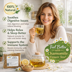 Herbapol Rumianek Kwiat 50g Chamomile Flower Herbal Tea for Relaxation and Digestion Benefits