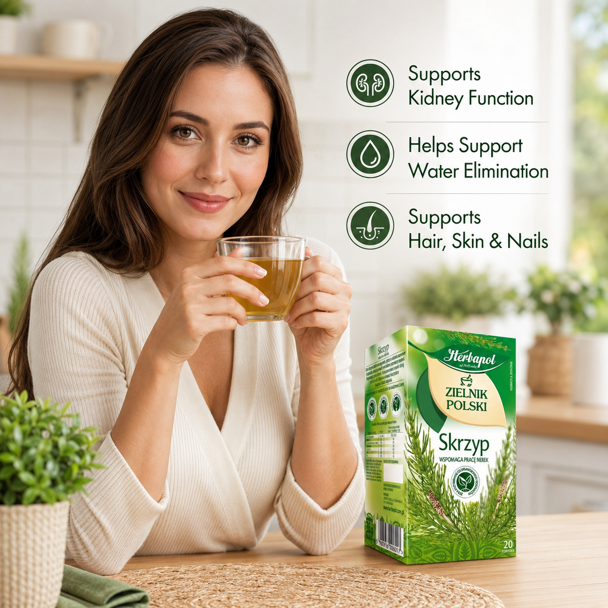 Herbapol Zielnik Polski horsetail herbal tea 20 bags Lifestyle