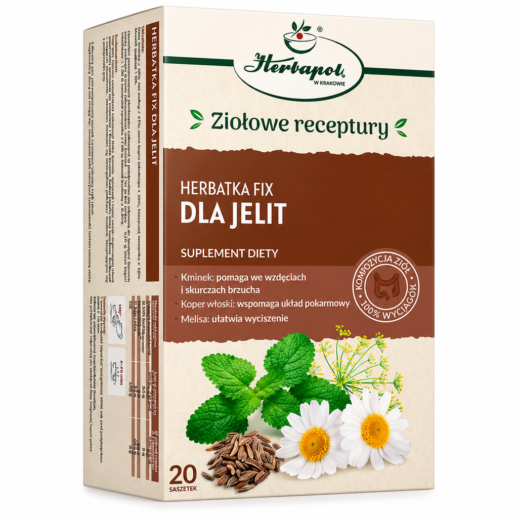 Herbapol herbal tea for digestion Dla Jelit 20 sachets Poland